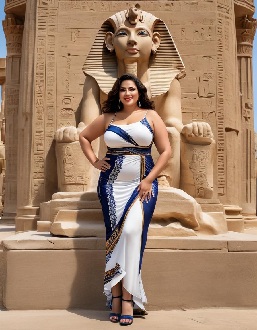 Egyptian Woman Portrait in Pop Art Style