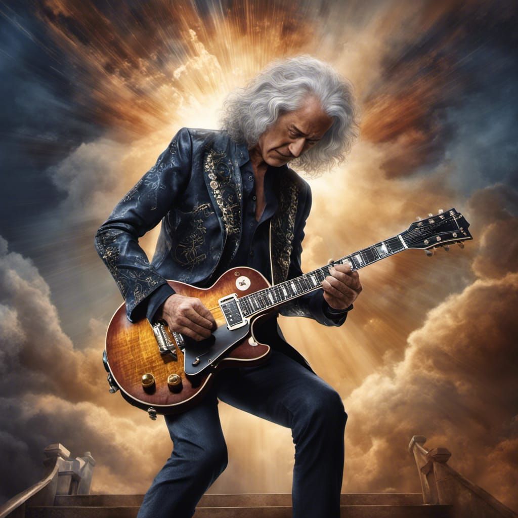 Jimmy Page Guitar Solo with Heavenly Light