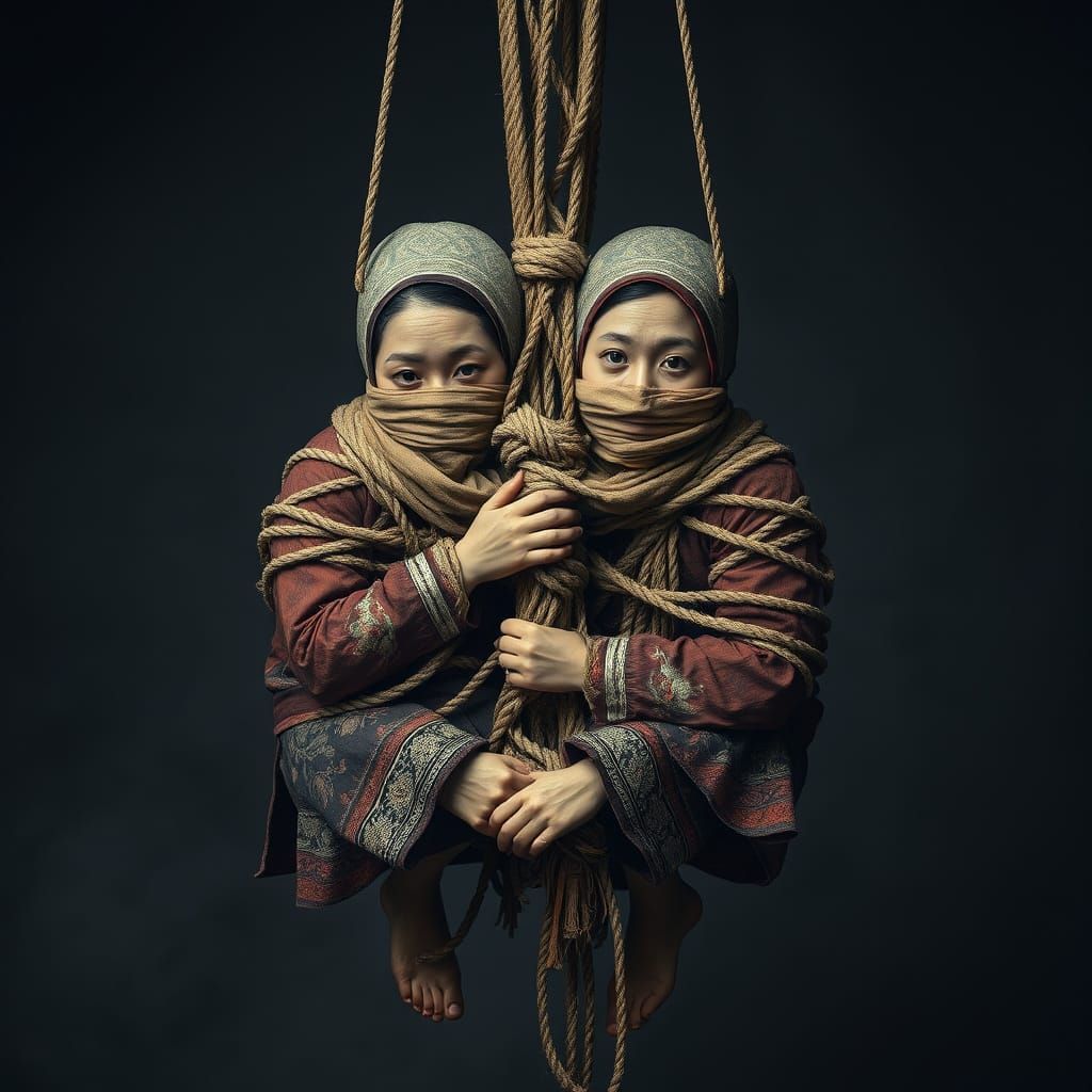 Sisters Wrapped in Ancient Rope and Cloth, Forgotten Relic