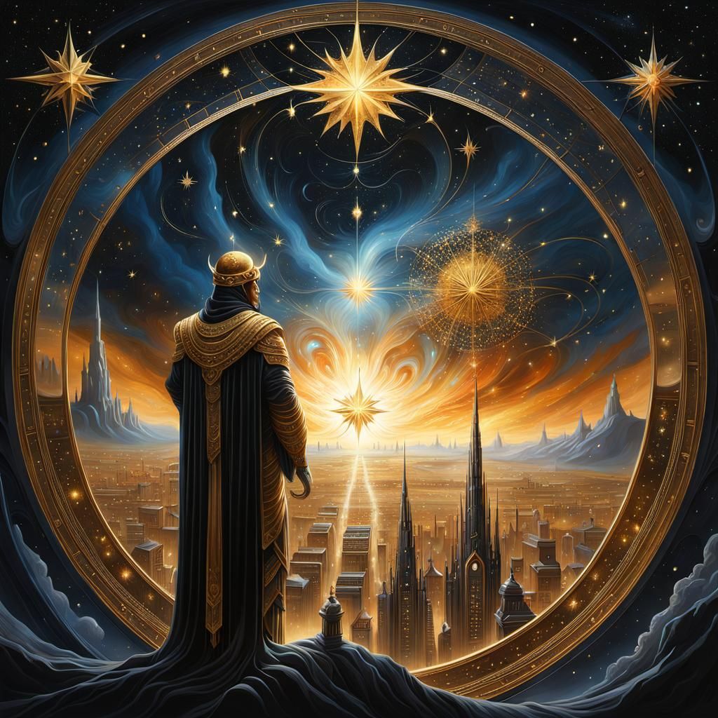 Birth of a Star: Detailed Silk Painting