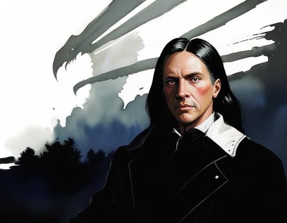 Cyberpunk 2099 Film Still in Gouache Style