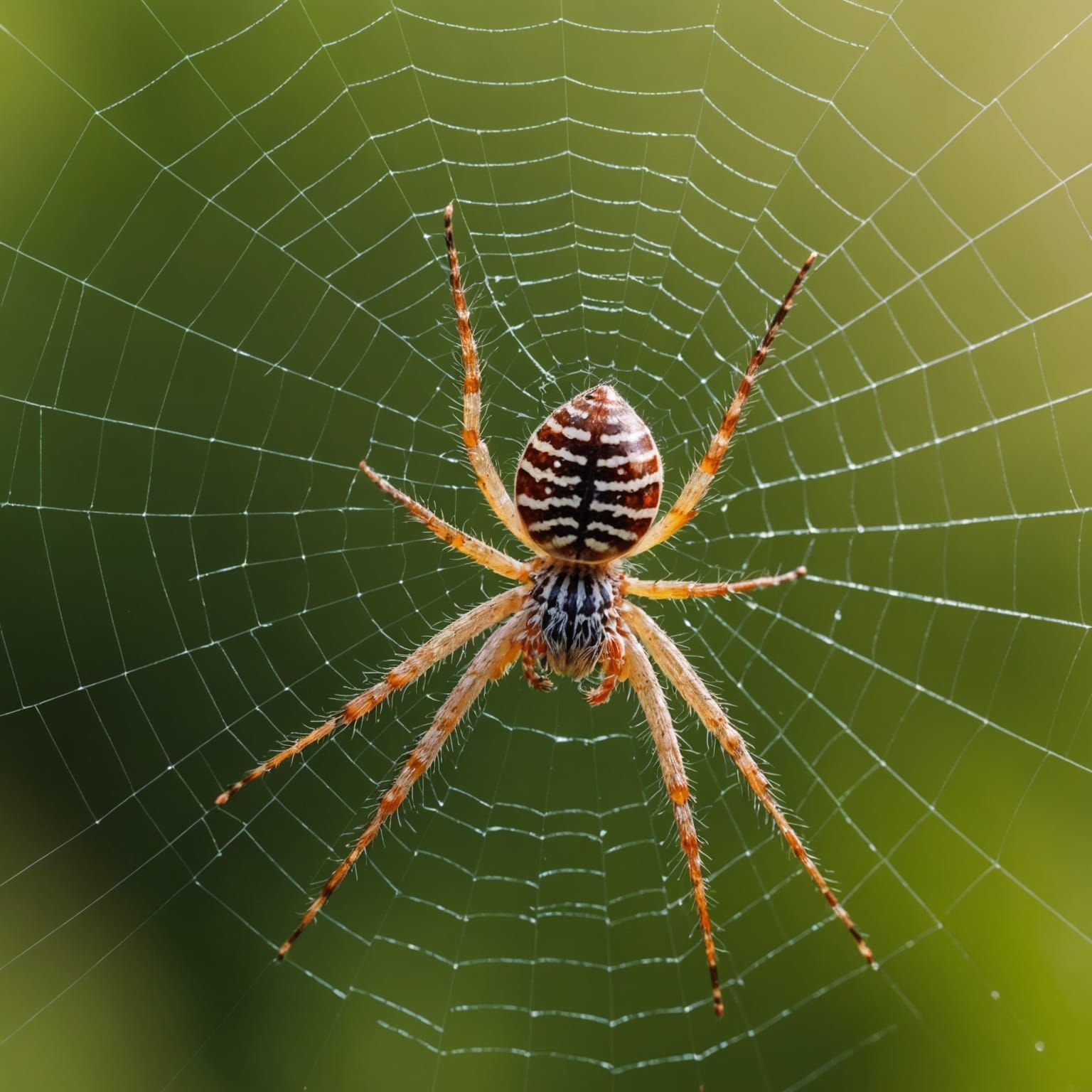 Macro Spider Web: Bird's Eye View