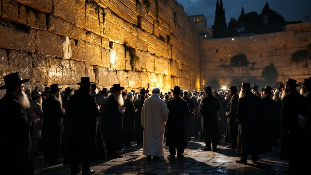 Spiritual Night Prayers at Jerusalem's Western Wall