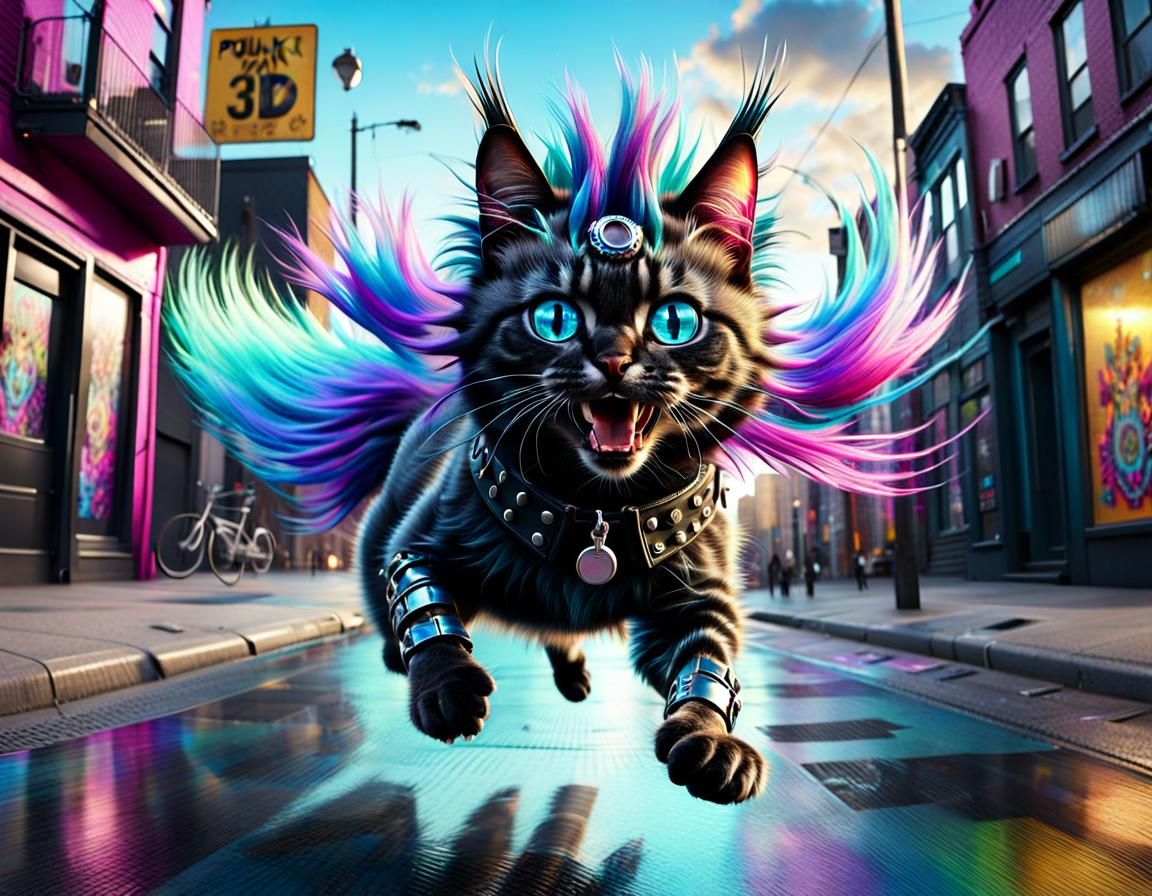 Meow and Mohawk: Purrfect Punk Rocker