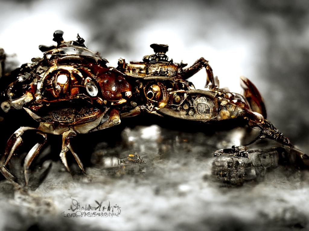 Steampunk Crab Tank in 8K Resolution