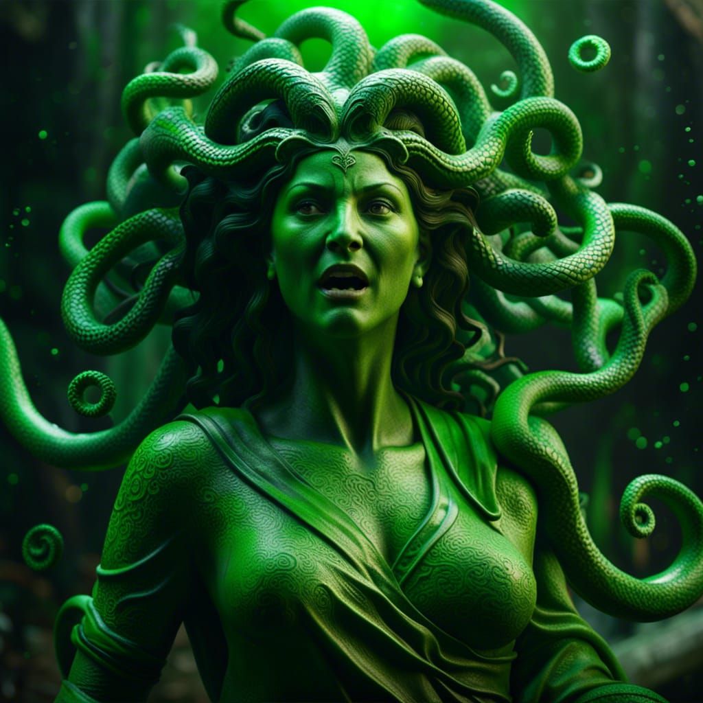 Medusa in Lifelike Diorama by Paquette