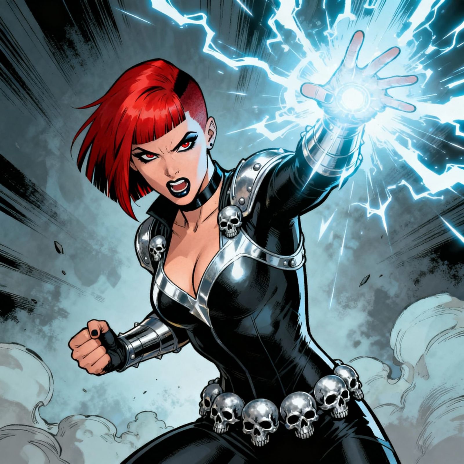 Lady Zola: Wild Alt-Girl Superhero Unleashes Psychic Blast