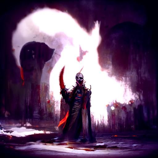 Sinister Trickster God Laughing at Chaos