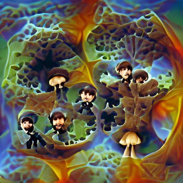 AI Generated Image of The Beatles