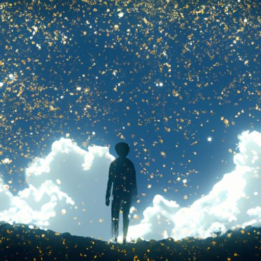 Man Made of Stars in Anime Style
