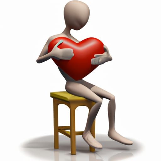 Person Giving Love to the World