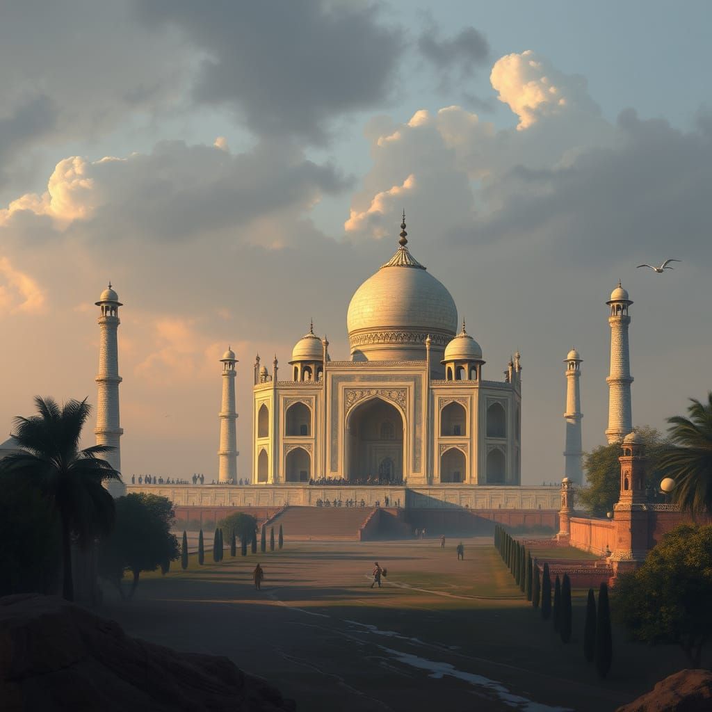 Detailed Matte Painting of India