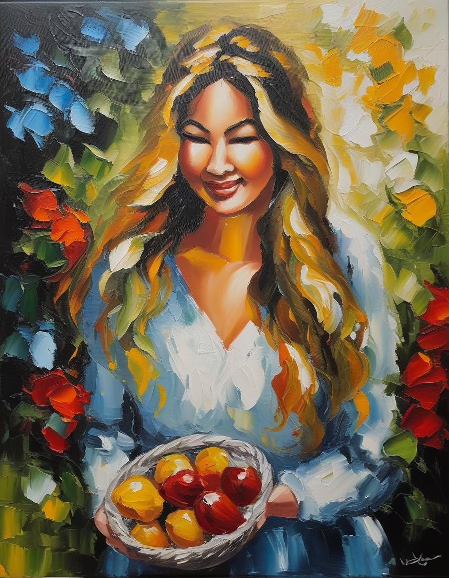 Expressive Oil Painting with Impasto Brushwork