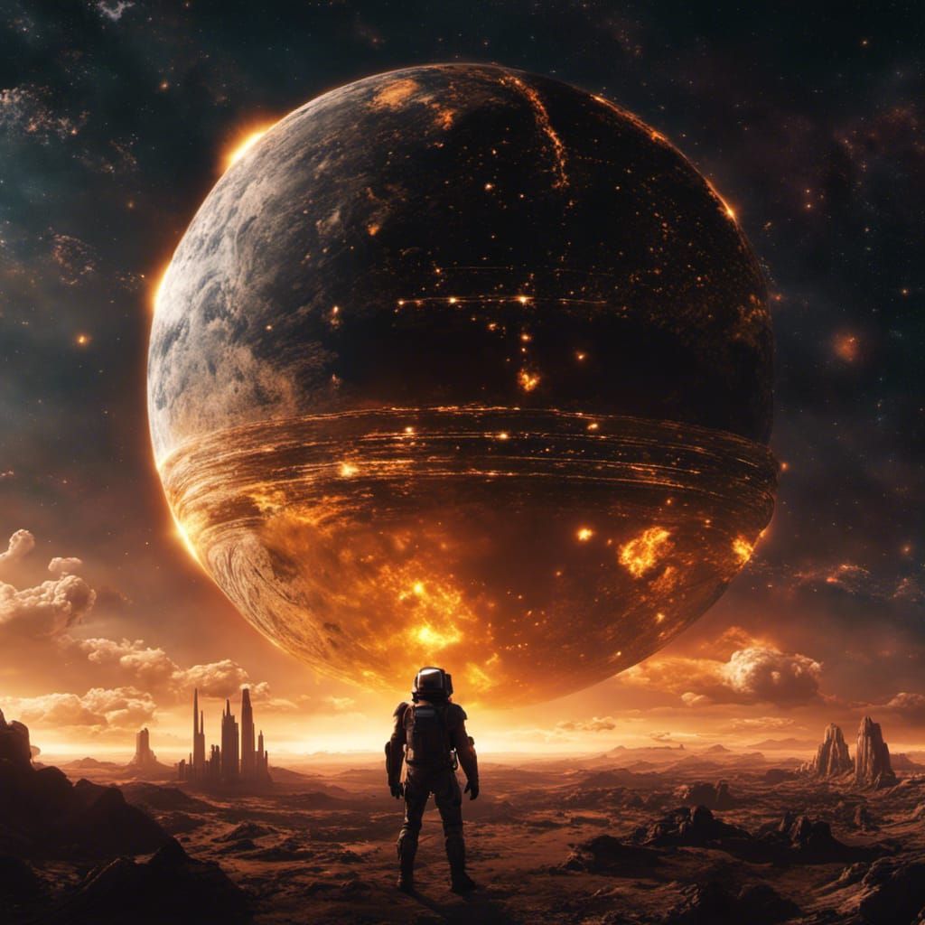 Epic Sci-Fi Spaceship Portrait in Cyberpunk Style