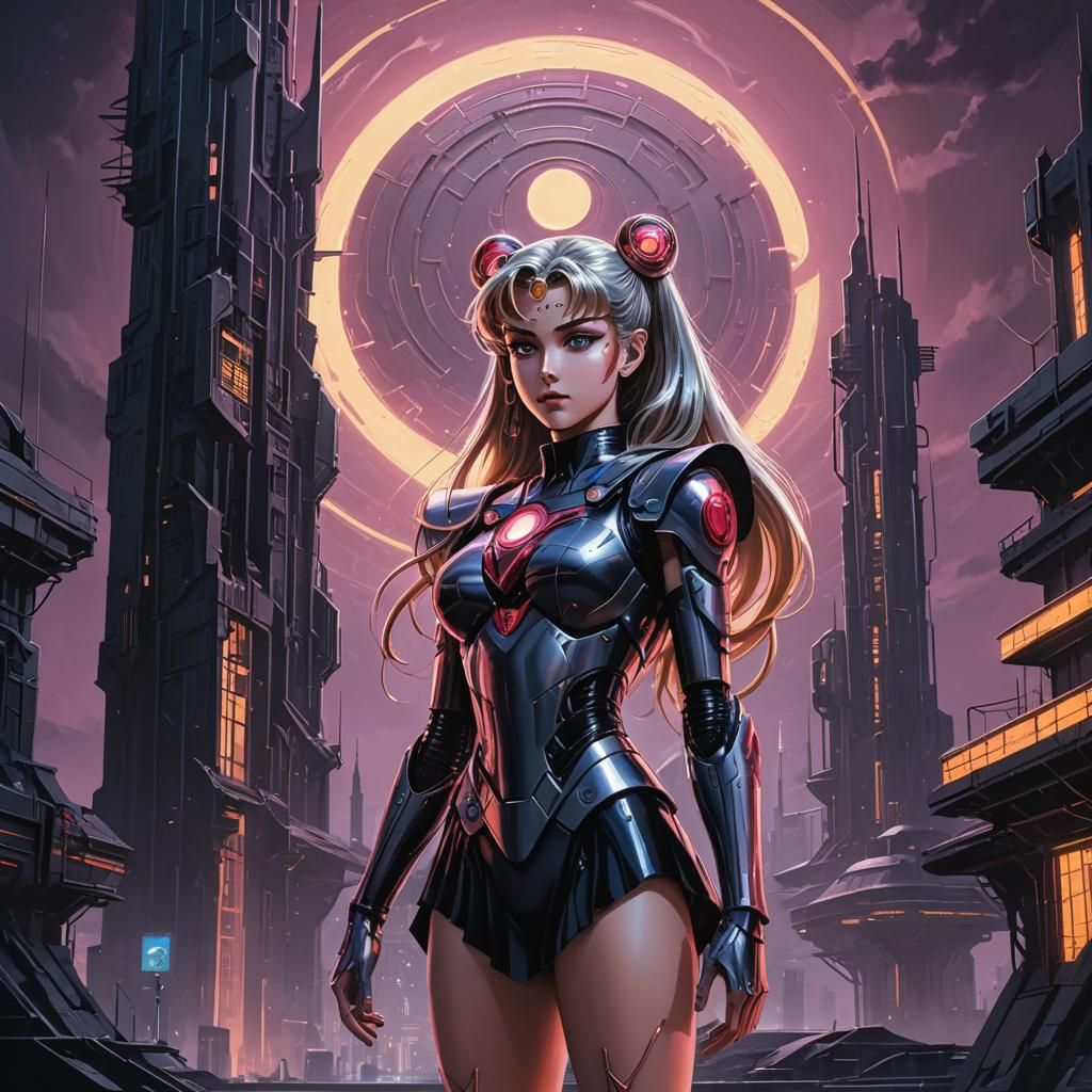 Sailor Moon in Cyberpunk Sci-Fi Twilight Zone