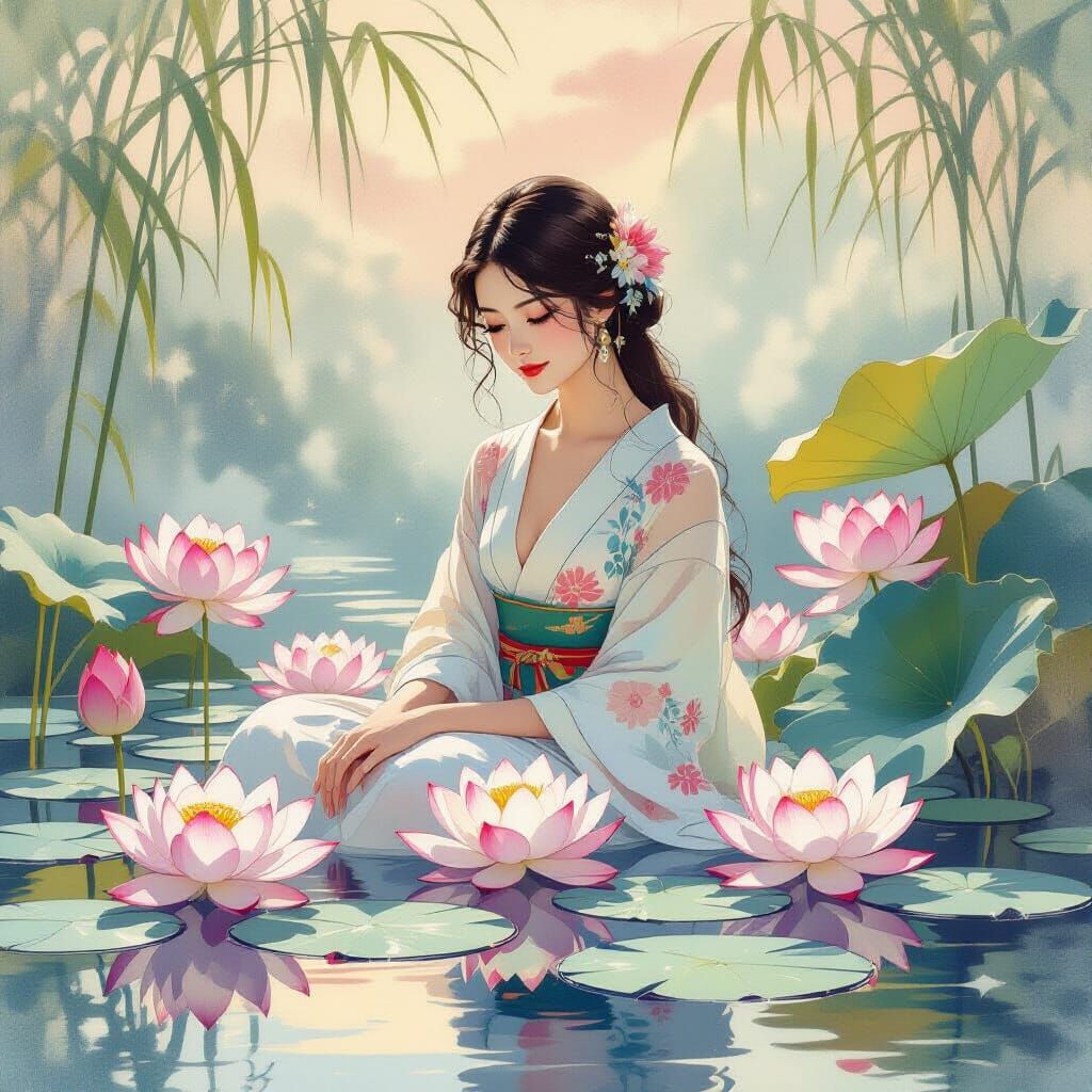 A gentle awakening for the senses evoking still waters at th...