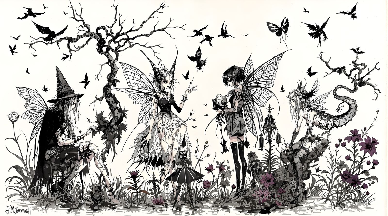 Gothic Punk Fairies in Bohemian Style