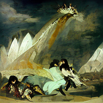 Gondolin's Fall: Dark Romanticism in Oil