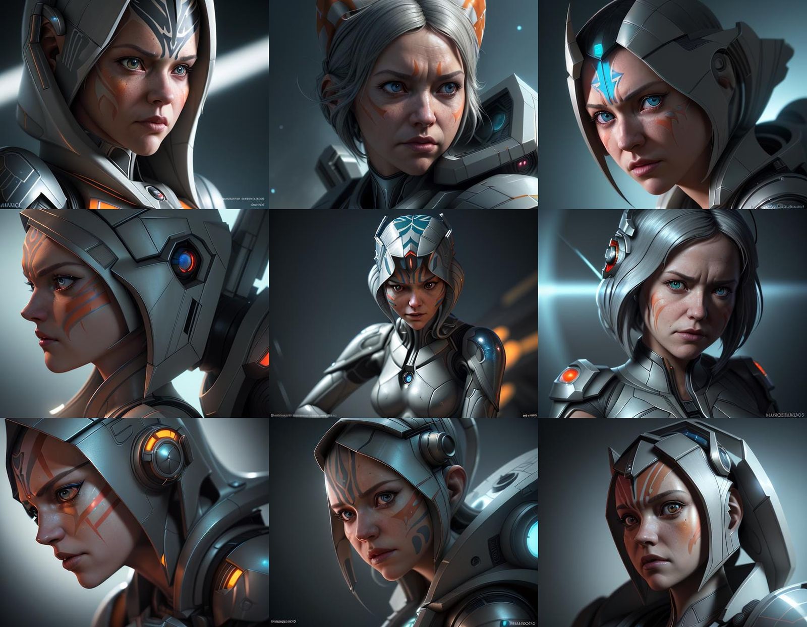 Ahsoka as GLaDOS: Comic Book Mech Art