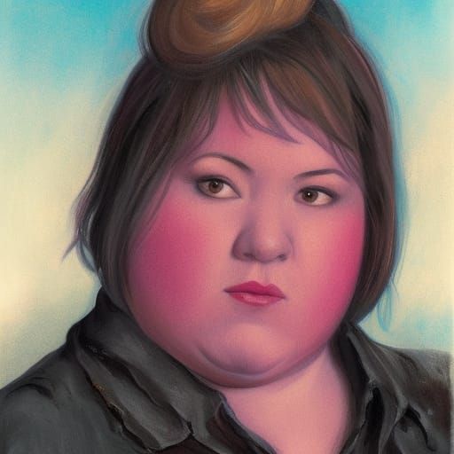 Detailed Portrait of a Plus-Size Woman