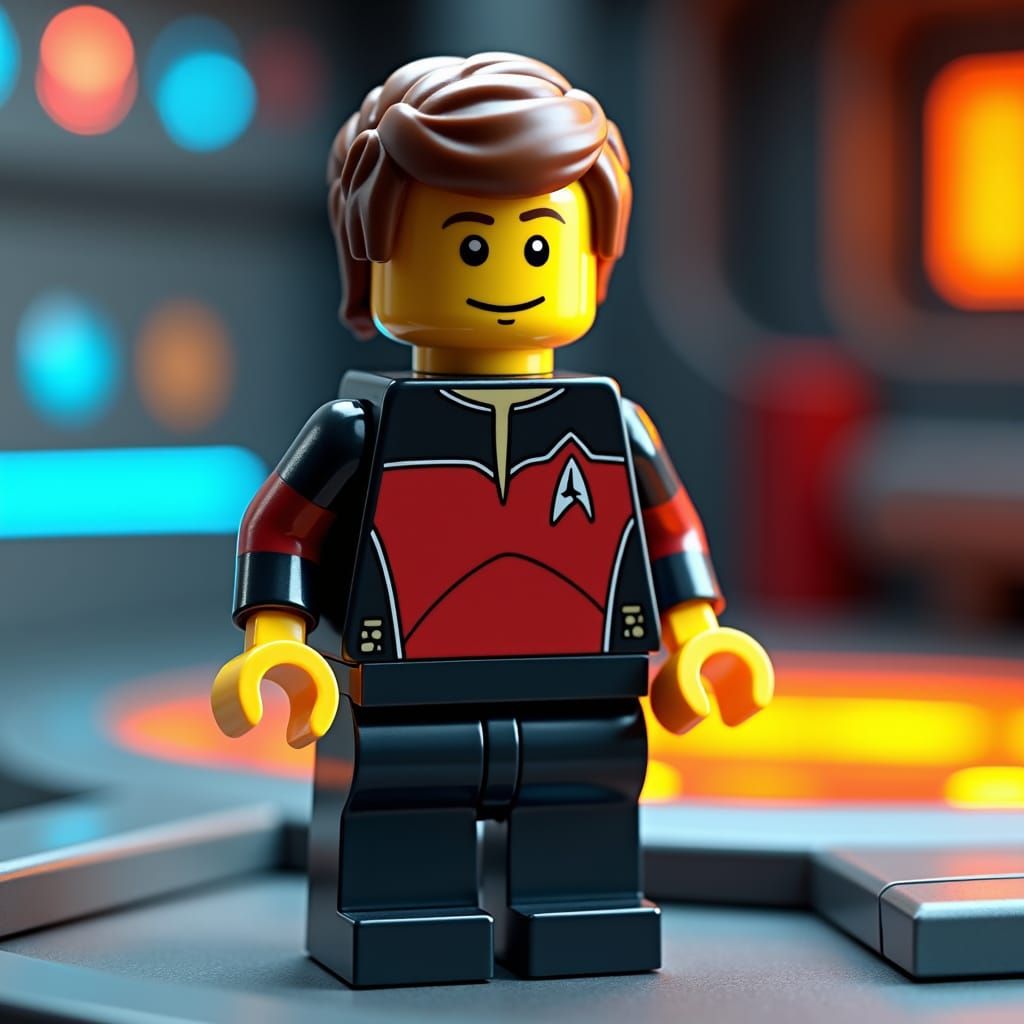 Star Trek LEGO Minifig in Otomo Style