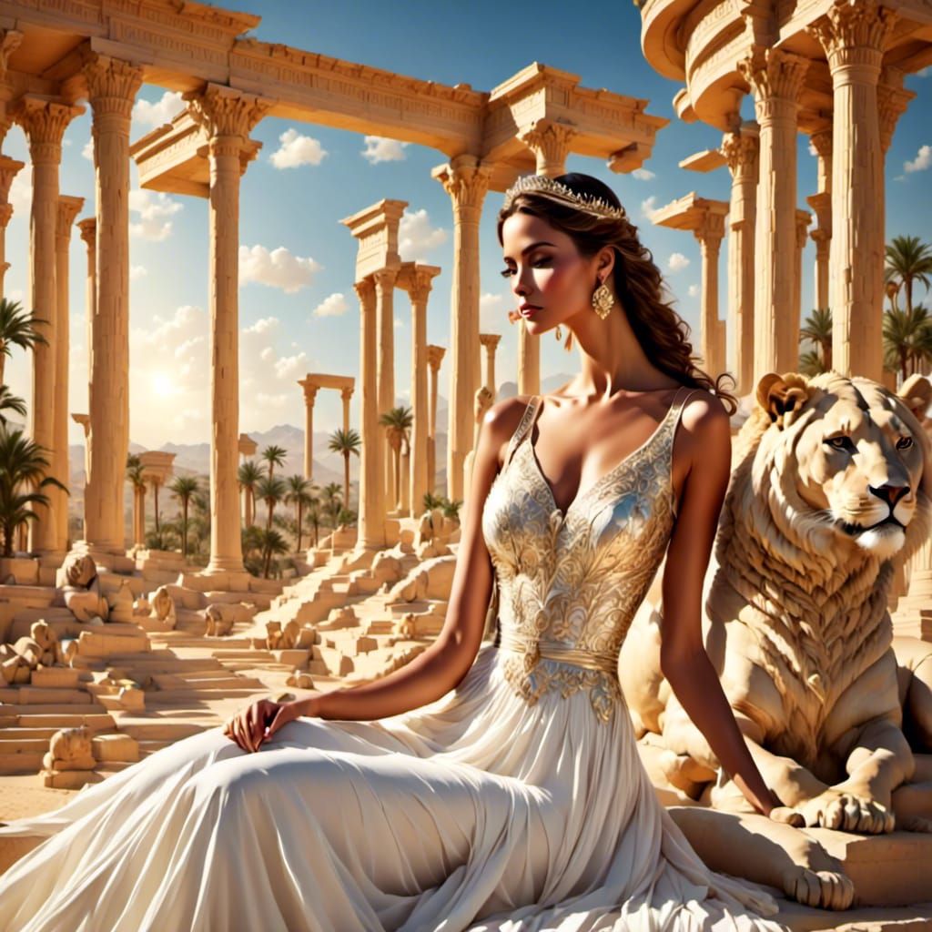 Surreal Somnambulism in Synthwave Egyptian Style