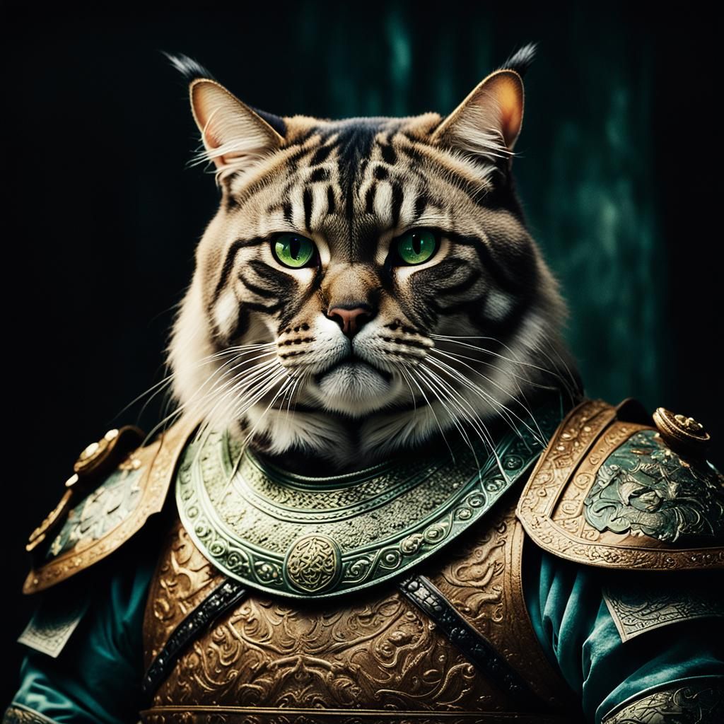 Genghis Khan as a Tabby Cat