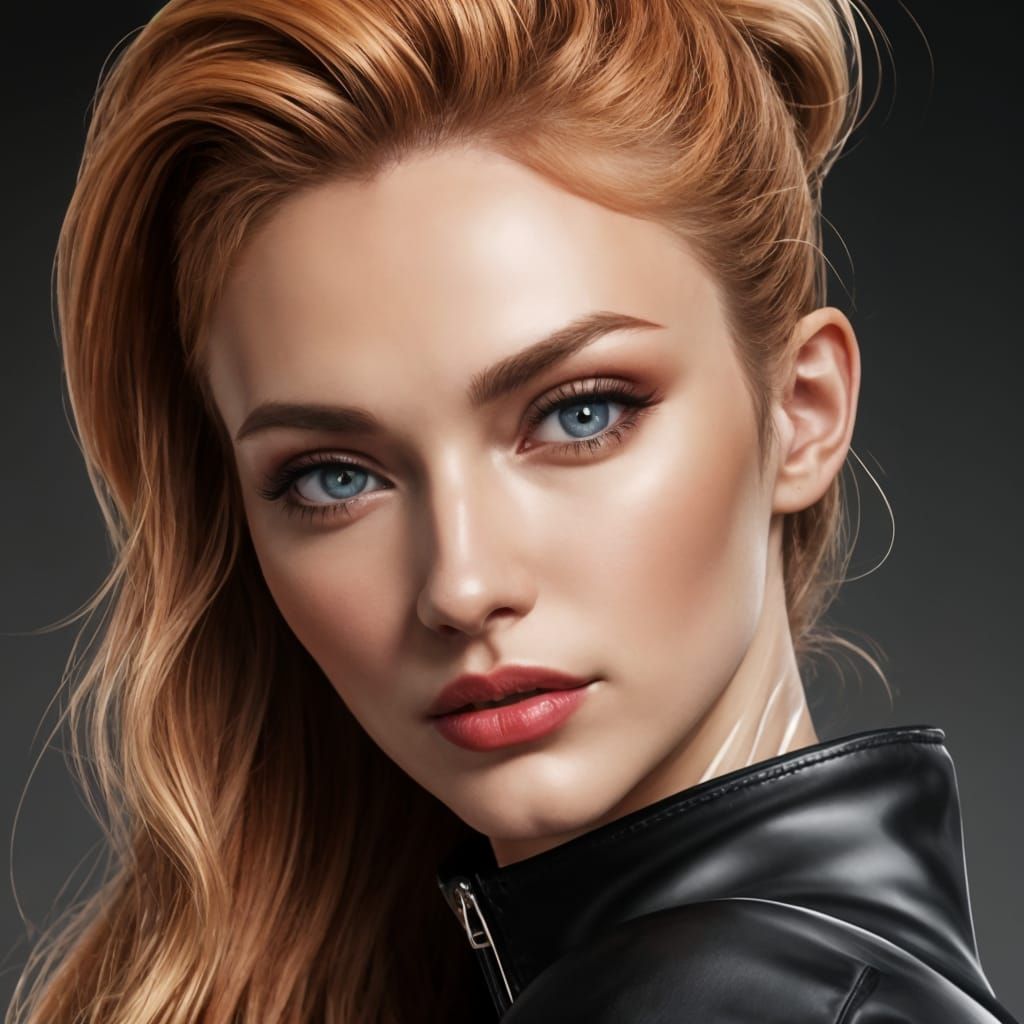 Surreal Close-Up Portrait in Vivid Detail