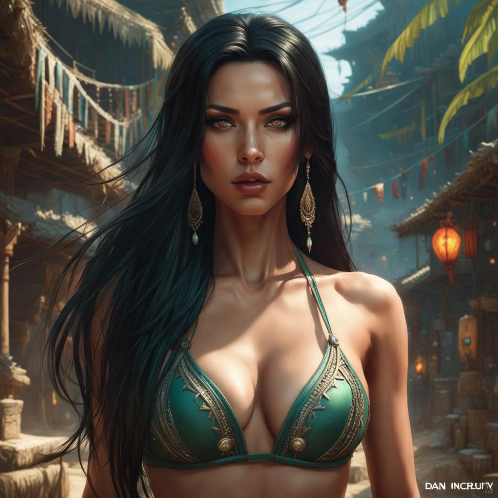 Beautiful Woman Portrait in Hyperrealistic Style