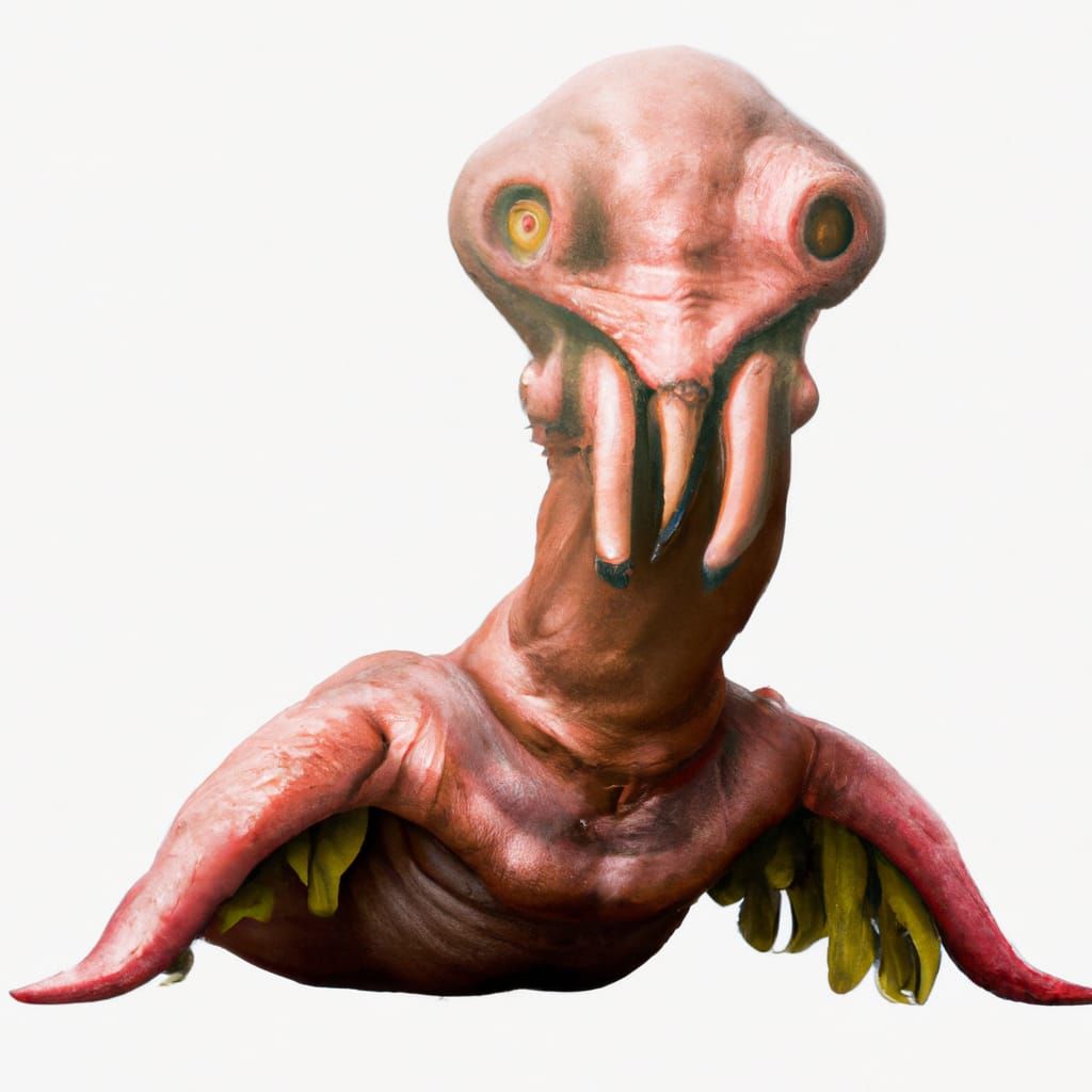 Eldritch Alien Creature in Digital Concept Art Style