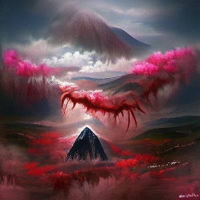 Coral Pink Mountain in Sinister Style