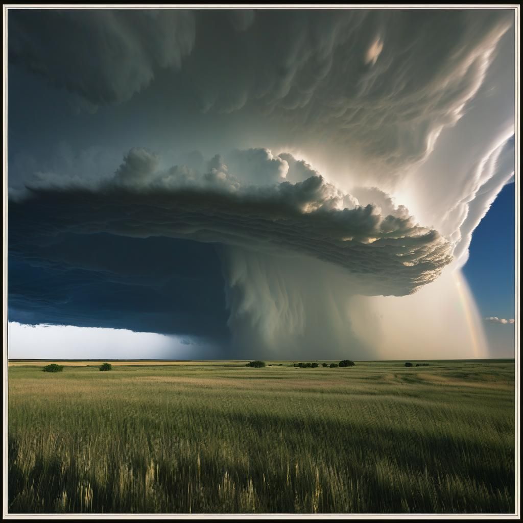 Dramatic Arcus Clouds Over Nebraska Plains