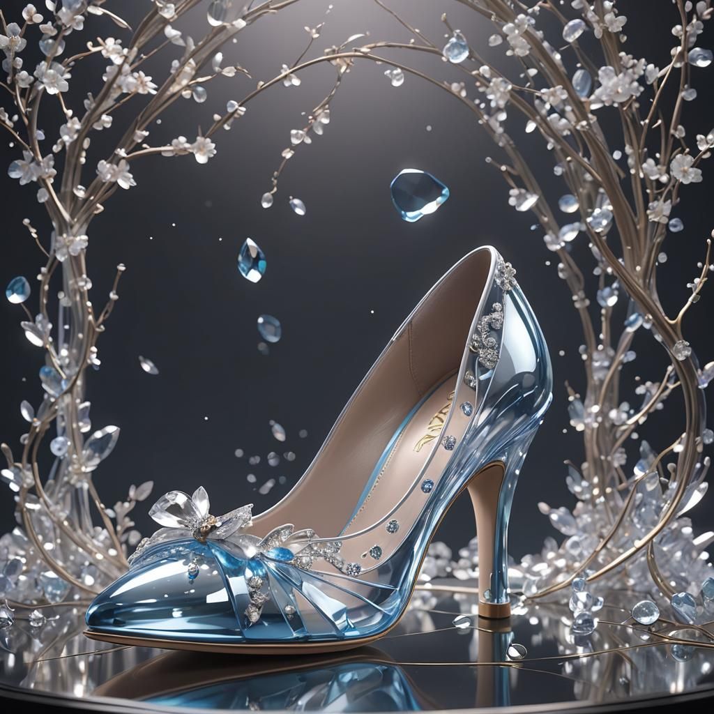 Glass Slipper in 3D Anime Style