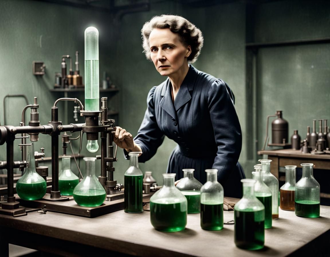 Madam Curie Discovering Radium