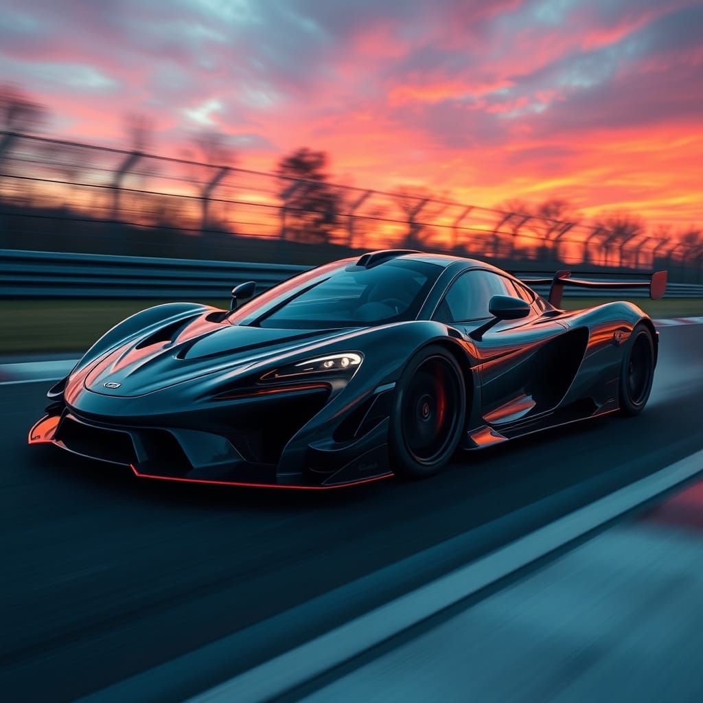McLaren Senna in a Futuristic Racing Pose
