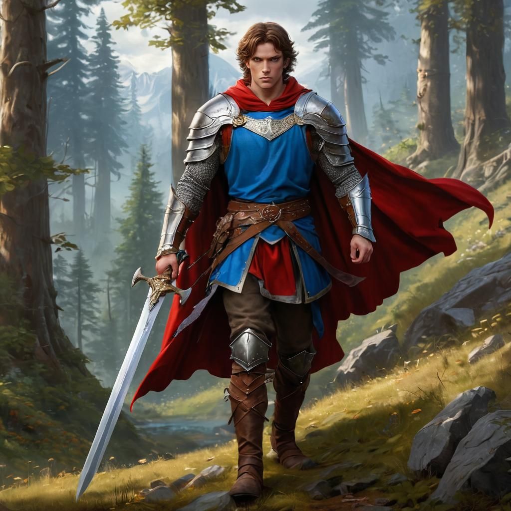 Half-Elf Paladin Ready for Battle