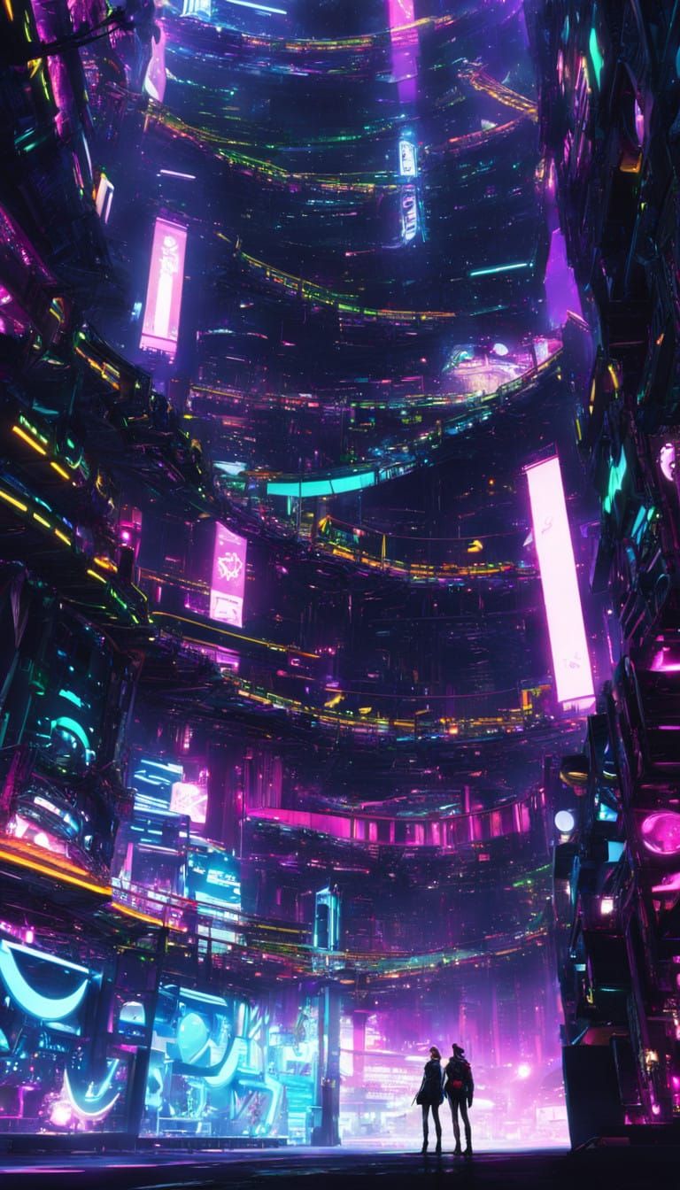 Girl Embodied Xbox 360 Pro as Cyberpunk Angel