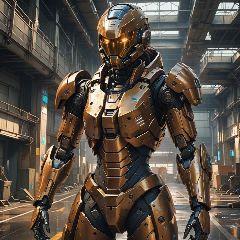 Android in Rusty Armor: Anime Key Visual