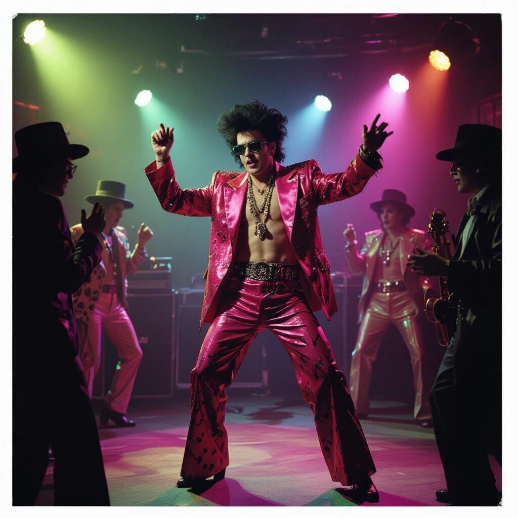 Boy George Dances in Blitz Club: 80s New Romantic Scene