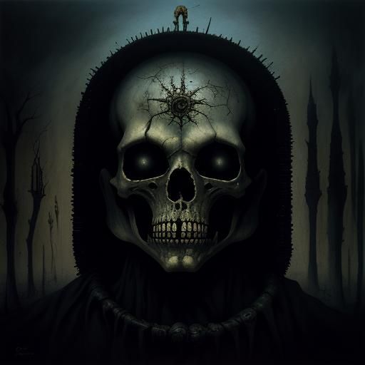 Dark Surrealism: A Giger-esque Biomechanical Vision