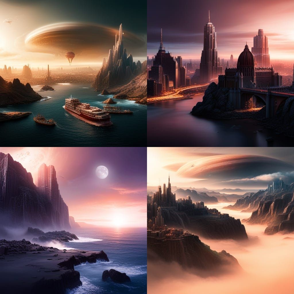 Epic Spacecraft Soaring Through Galaxy