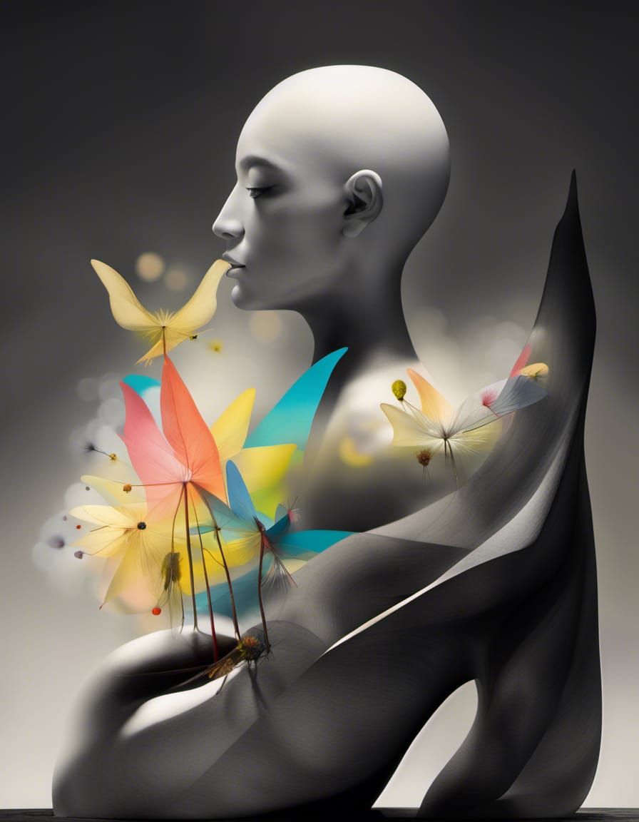 Fairies Making Wishes in Dandelion Dreamscape