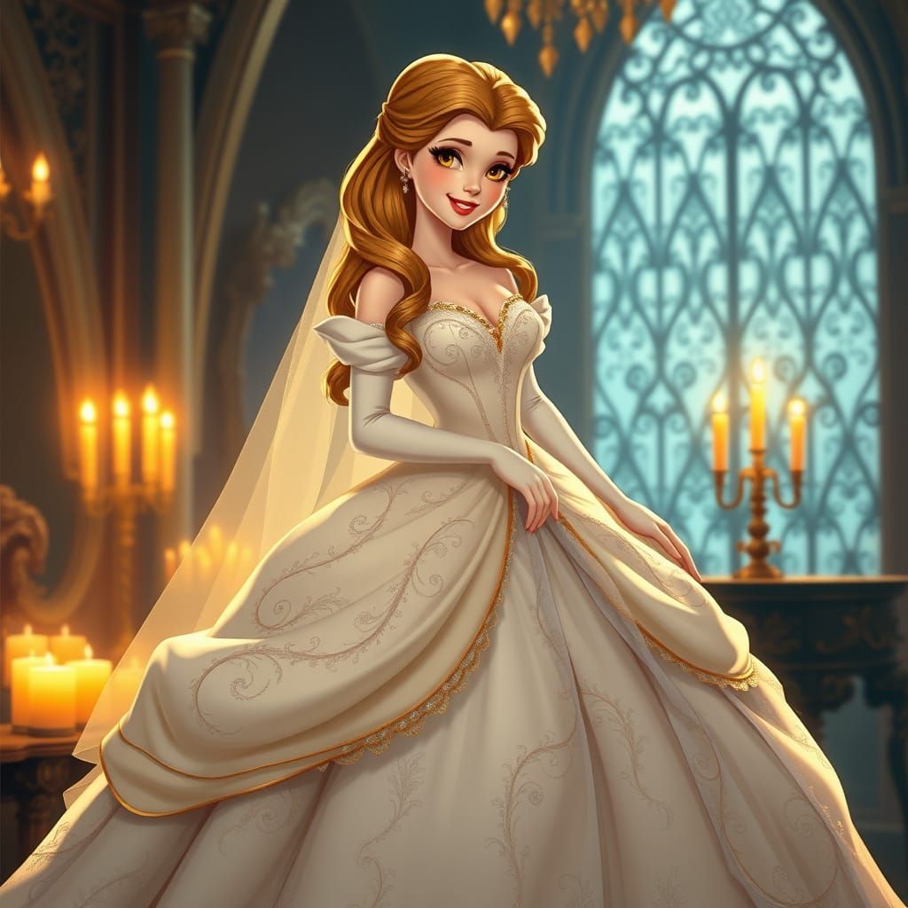 Belle as a Timeless French Renaissance Bride