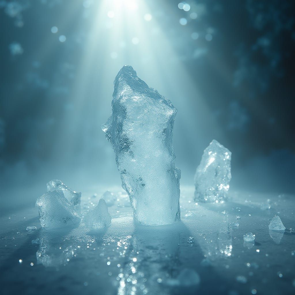 Ethereal Ice Dissolves into Radiant Light
