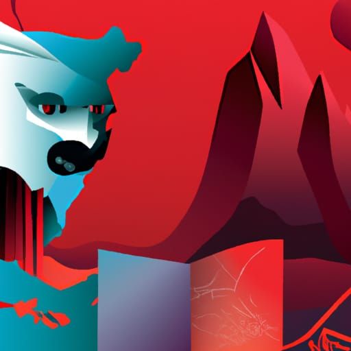 World War: Cubist Geometric Art Deco Painting