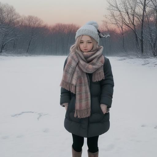 Simple AI Image of Winter