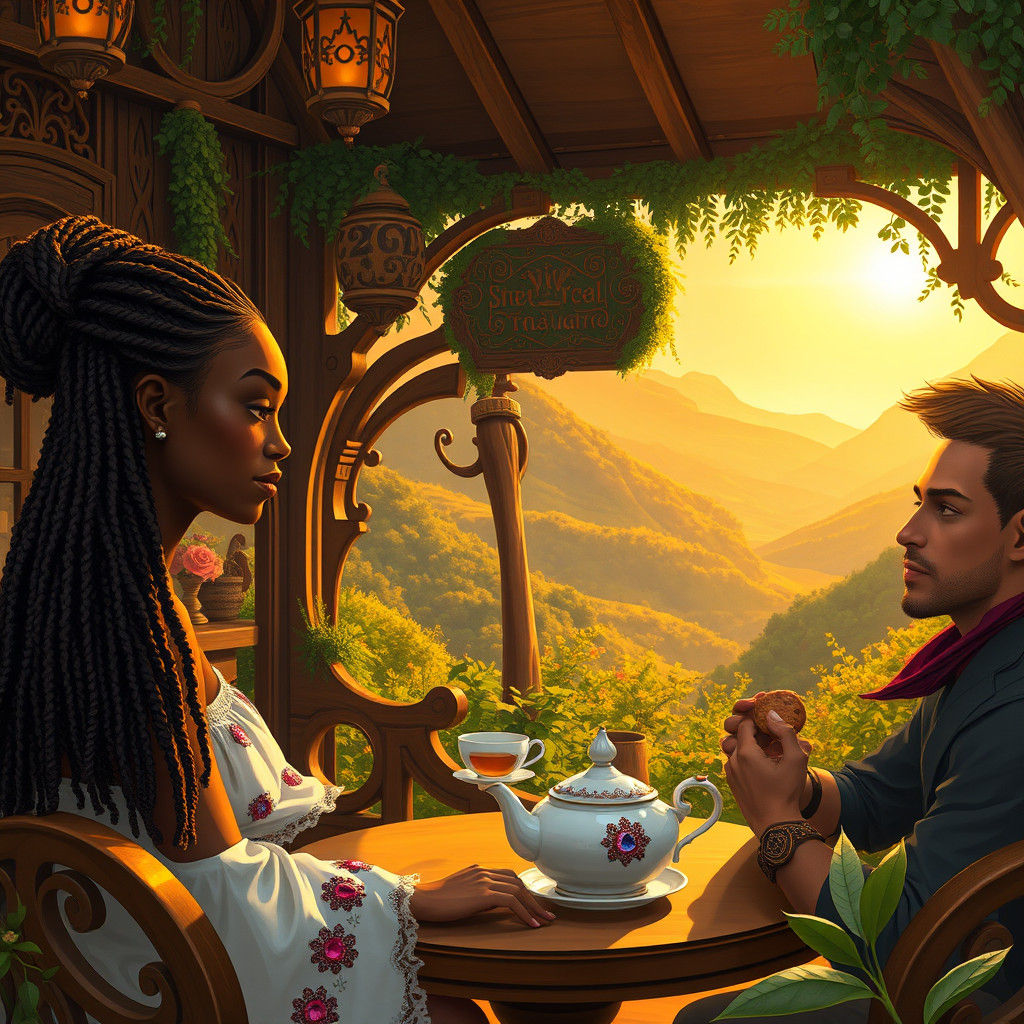 Tea Time in a Whimsical Valley