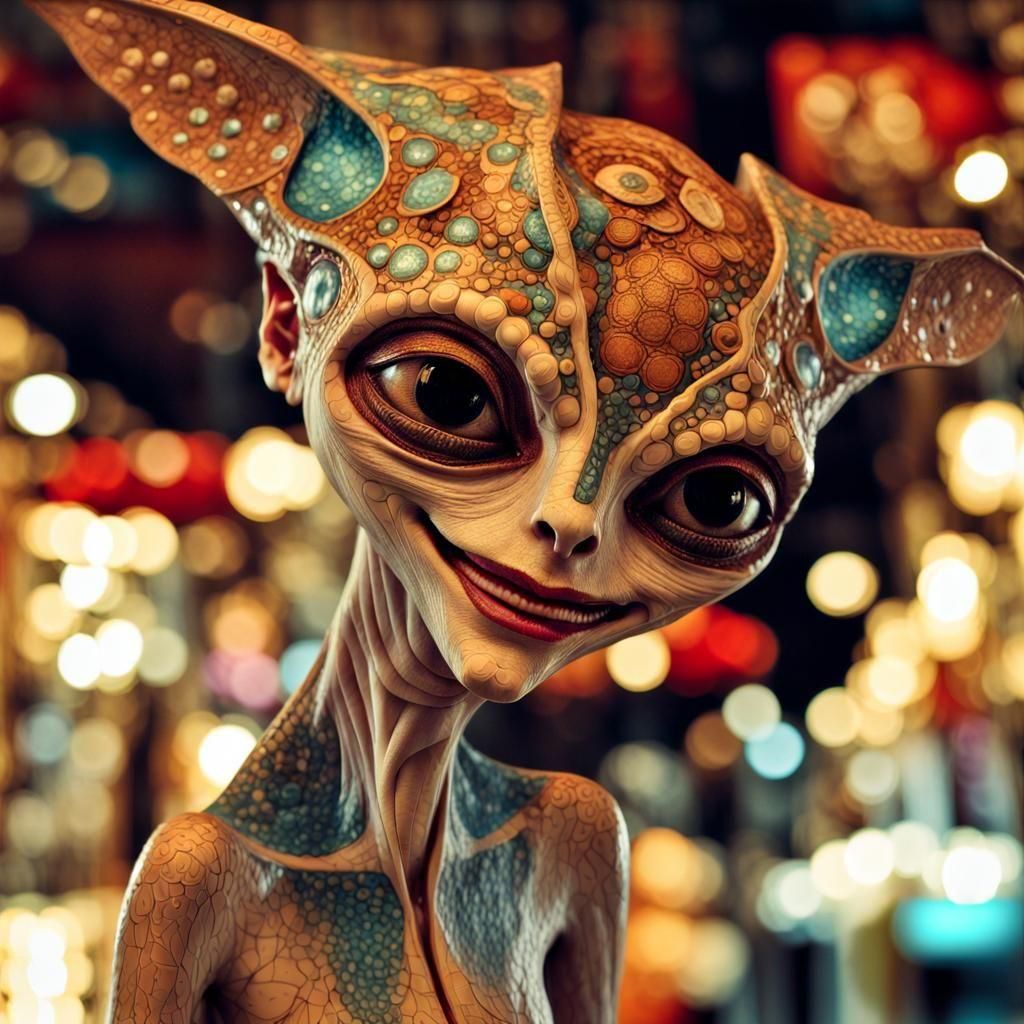 Photorealistic Aliens in Exotic Fashion: Hyperrealistic Digi...