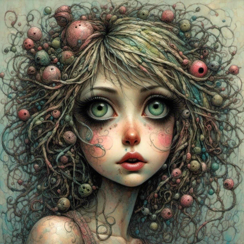 Cute Girls in Cabinet, Sinister Digital Art