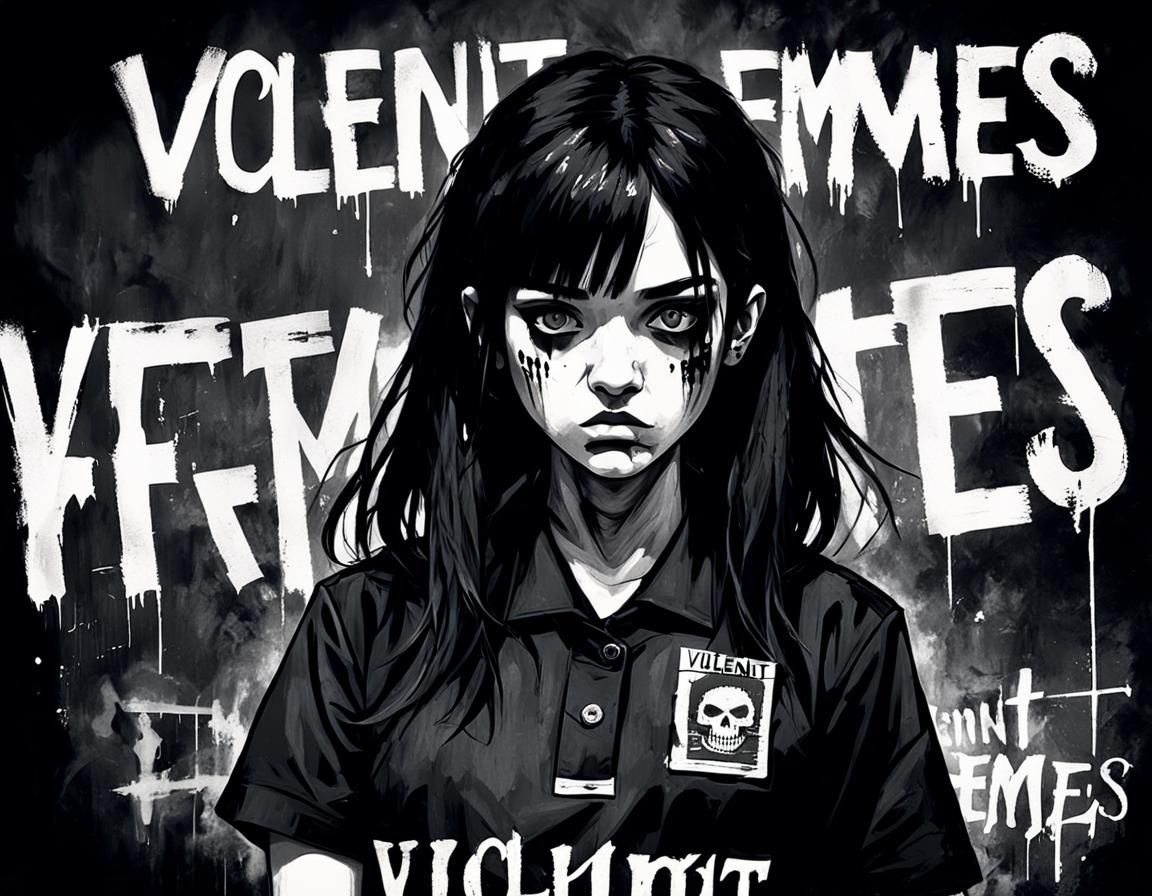Grunge Punk Schoolgirl: Riot Grrrl Album Cover